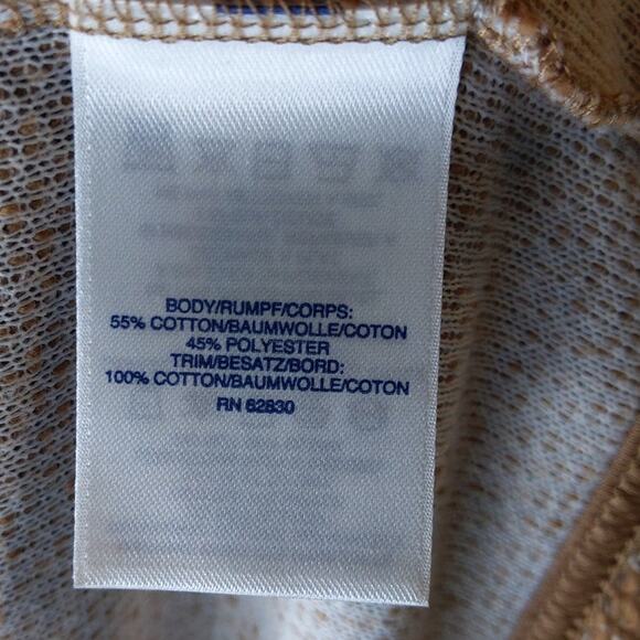 LANDS END Women's Brown Heathered Open Front Cardigan 2X Cotton Blend Pockets - Picture 4 of 8